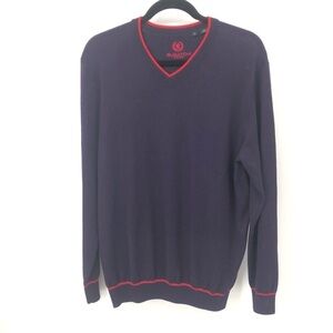 Bugatchi‎ Men’s purple and red v-neck sweater M